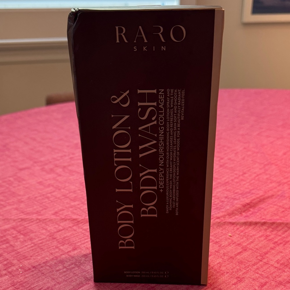 RARO SKIN Body Lotion Spray & Body Wash Mousse - Collagen - NWT